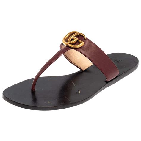 gucci thong sandals used